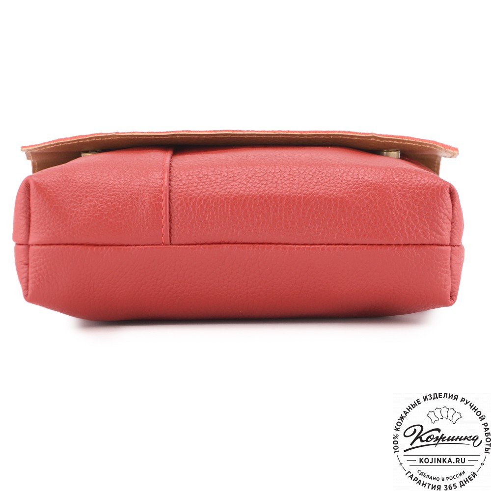 Кожаный рюкзак "Голландия NEW " (красный) 